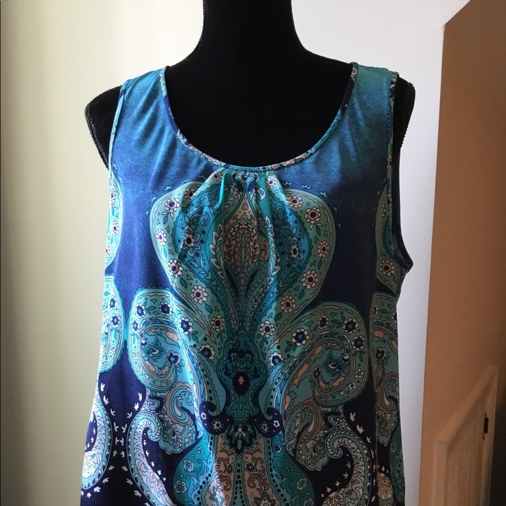 Chico’s Blue Sleeveless